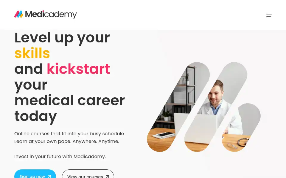 Screenshot of medicademy.io