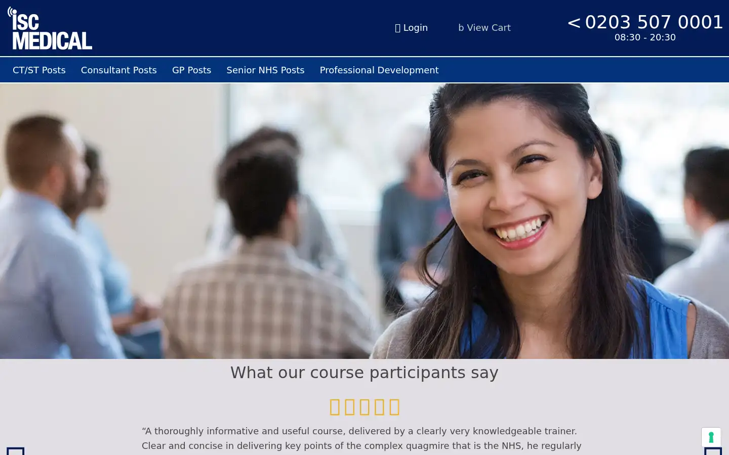 Screenshot of medical-interviews.co.uk