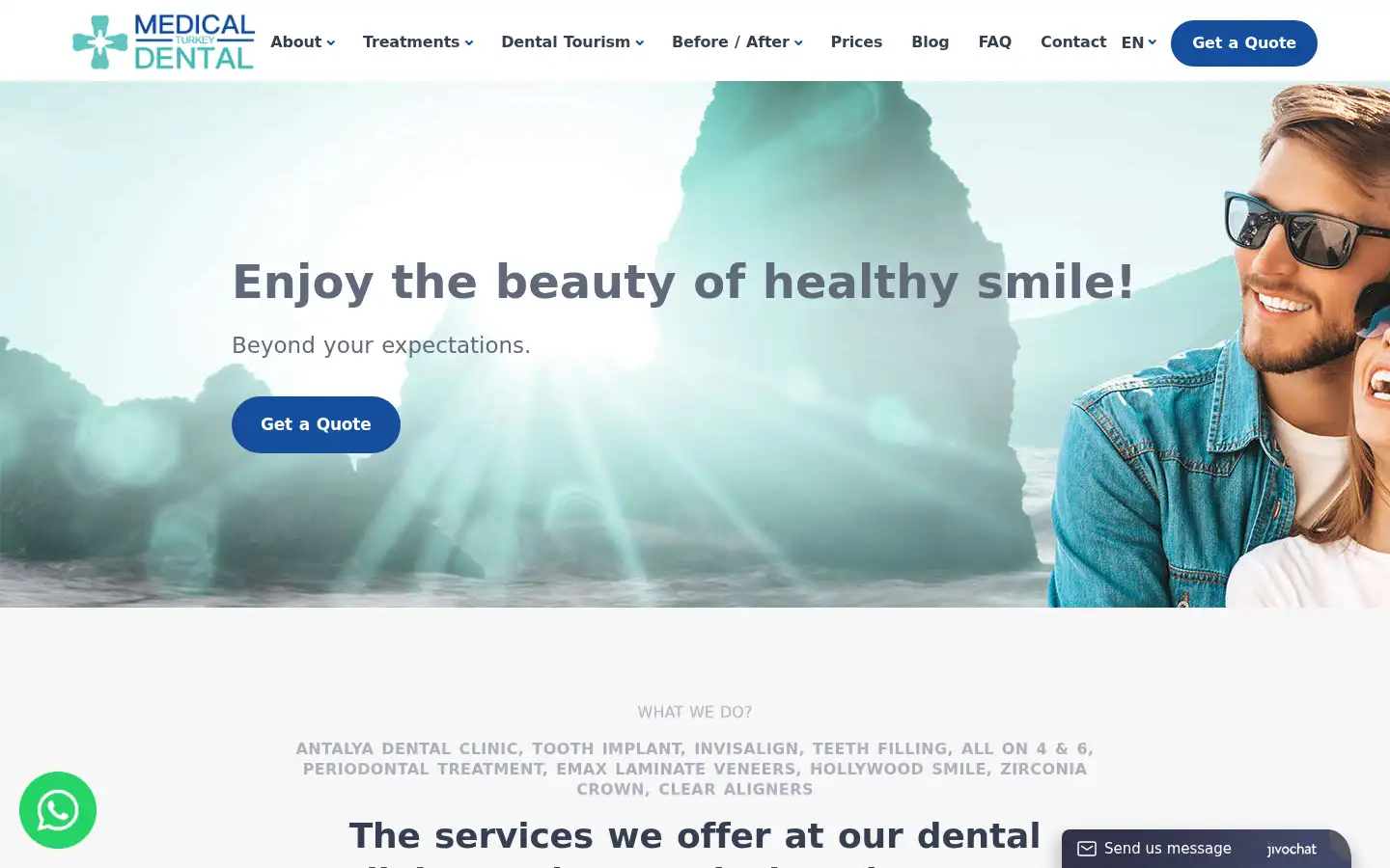 Screenshot of medicaldentalturkey.com