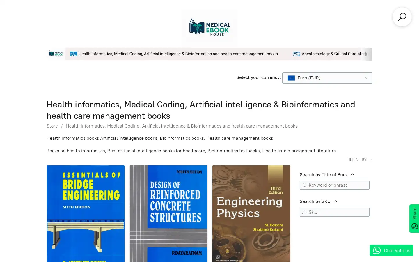 Screenshot of medicalebookhouse.com