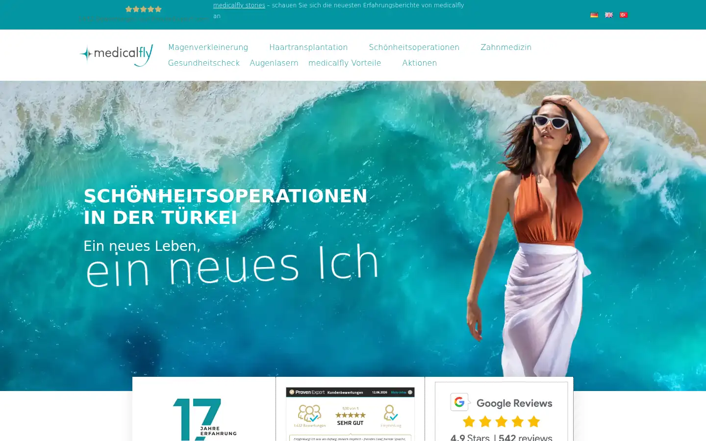 Screenshot of medicalfly.de