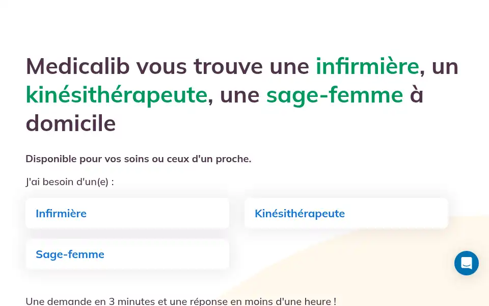 Screenshot of medicalib.fr