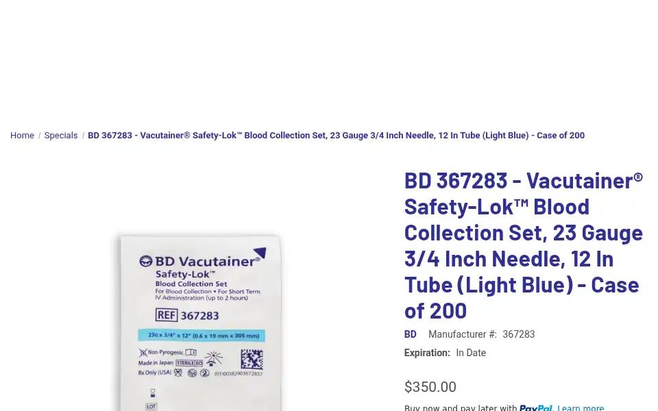 Screenshot of medicalsupply123.com
