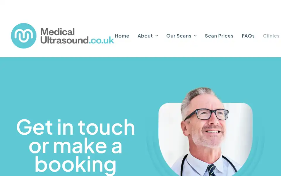 Screenshot of medicalultrasound.co.uk