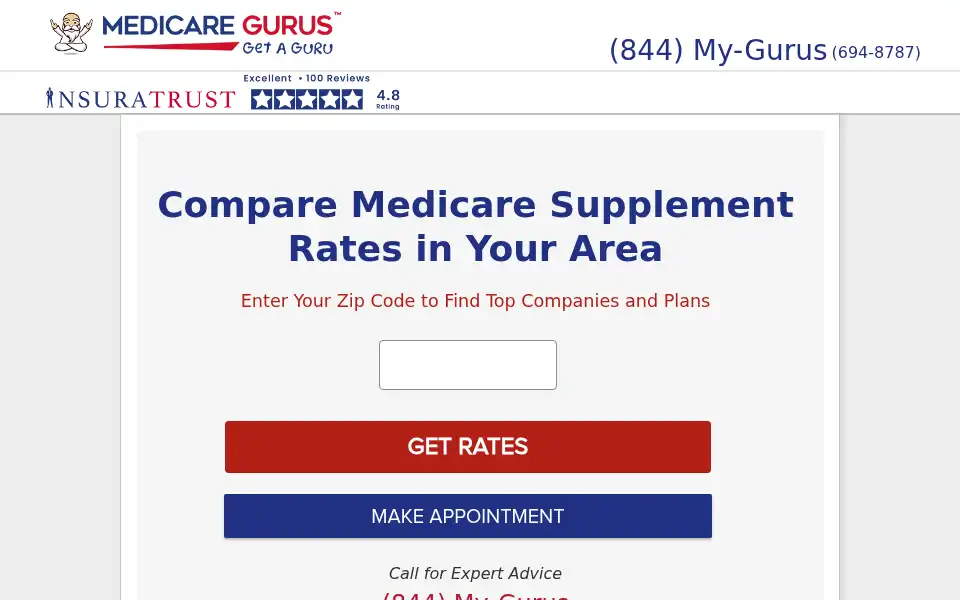 Screenshot of medicaregurus.com