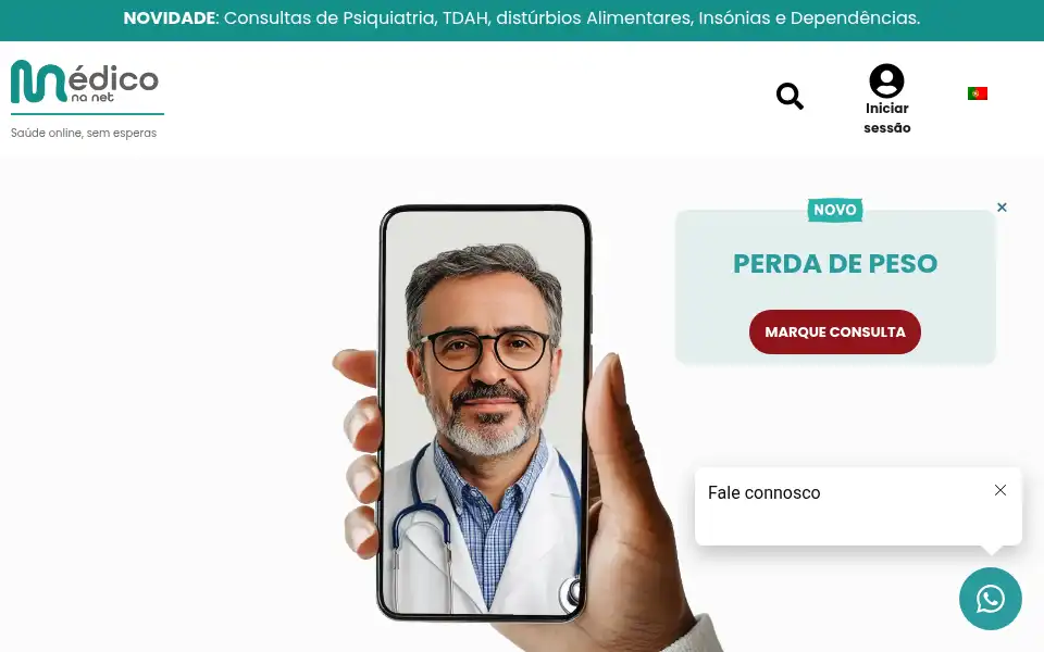 Screenshot of mediconanet.pt