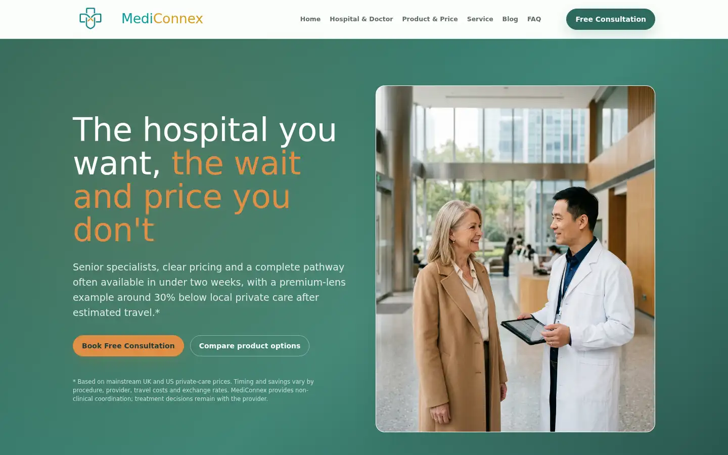 Screenshot of mediconnex.com.cn