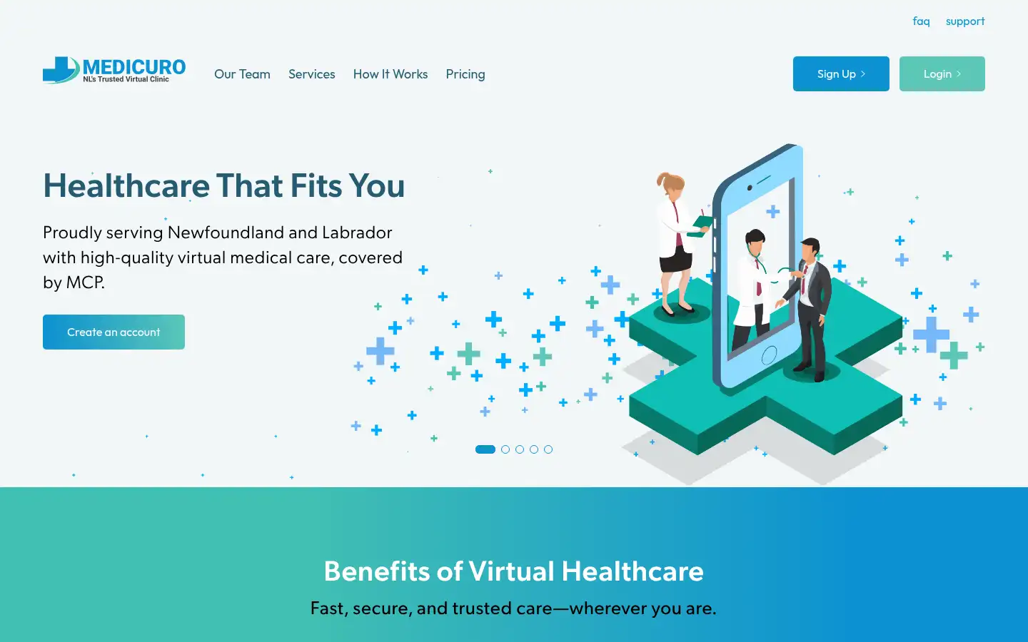 Screenshot of medicuro.ca