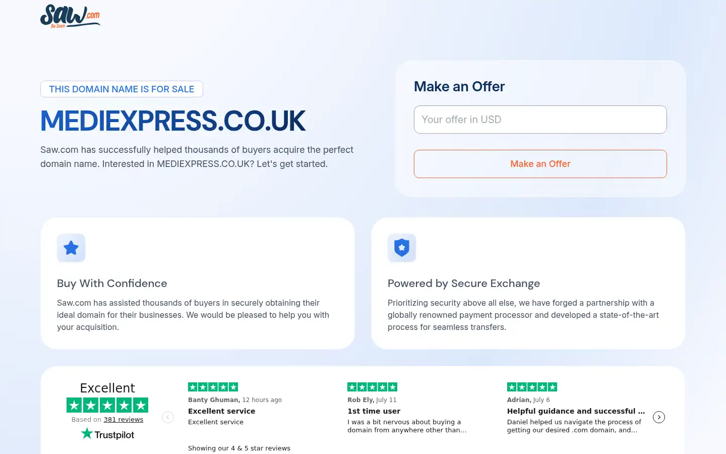Screenshot of mediexpress.co.uk