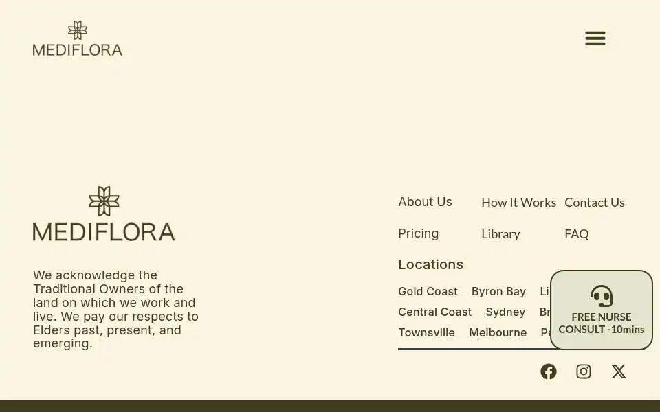 Screenshot of medifloraorganic.com.au