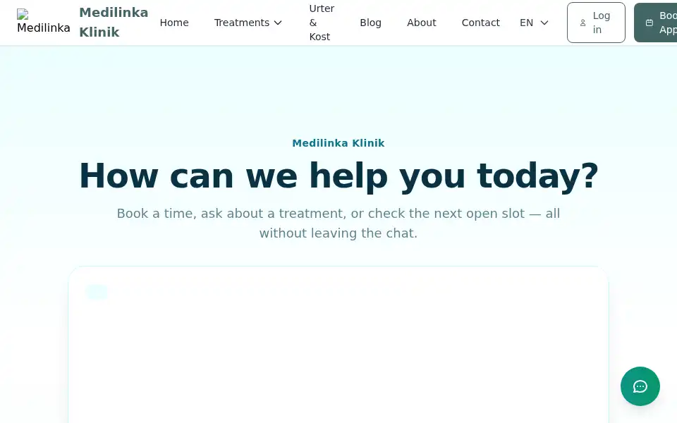 Screenshot of medilinka.dk