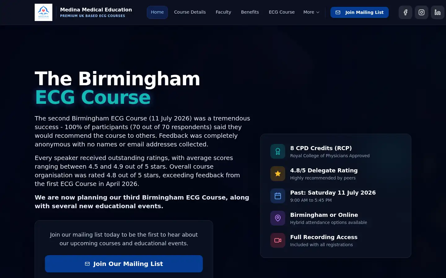 Screenshot of medinaedu.com