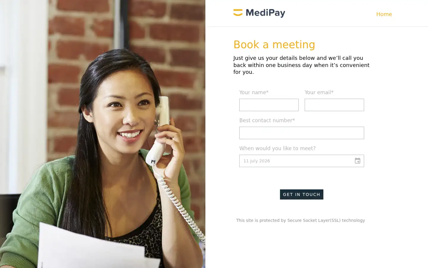 Screenshot of medipay.com.au