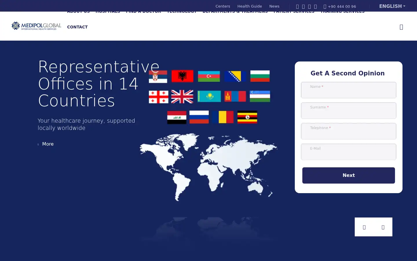 Screenshot of medipolglobal.com
