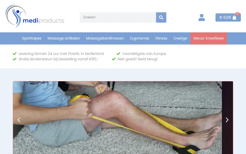 Screenshot of mediproducts.nl