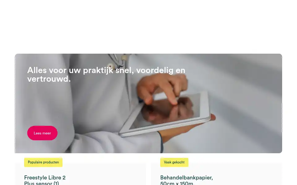 Screenshot of medischeartikelen.nl