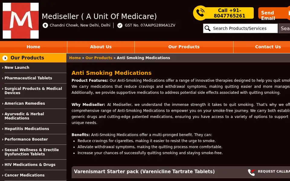 Screenshot of medisellers.com
