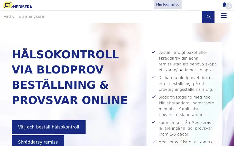 Screenshot of medisera.se