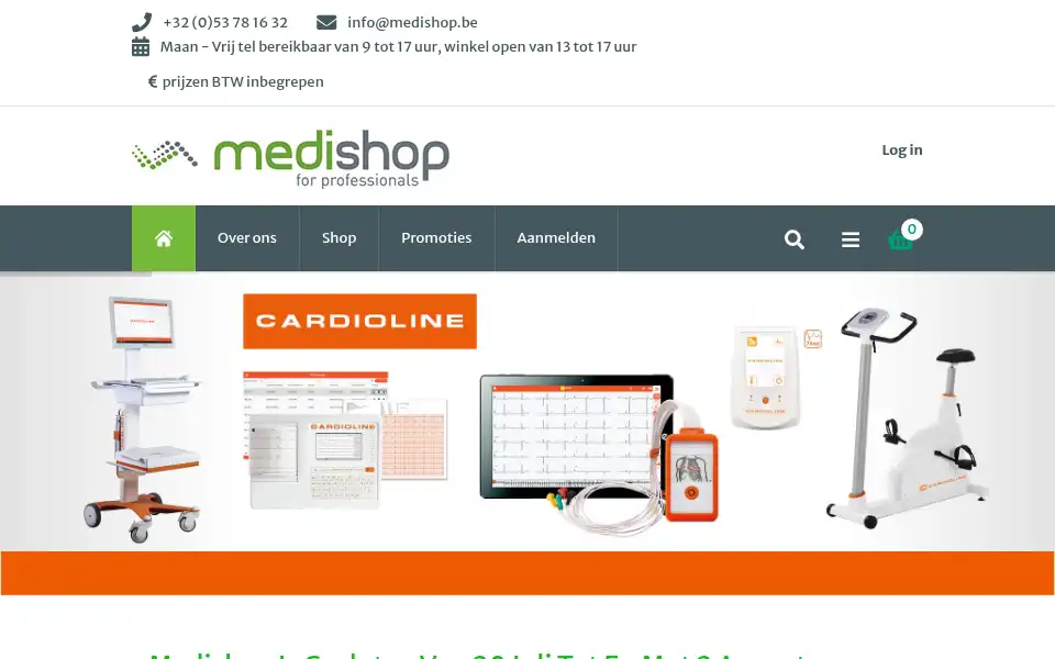 Screenshot of medishop.be