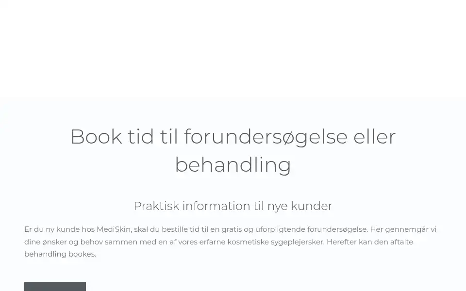 Screenshot of mediskin.dk