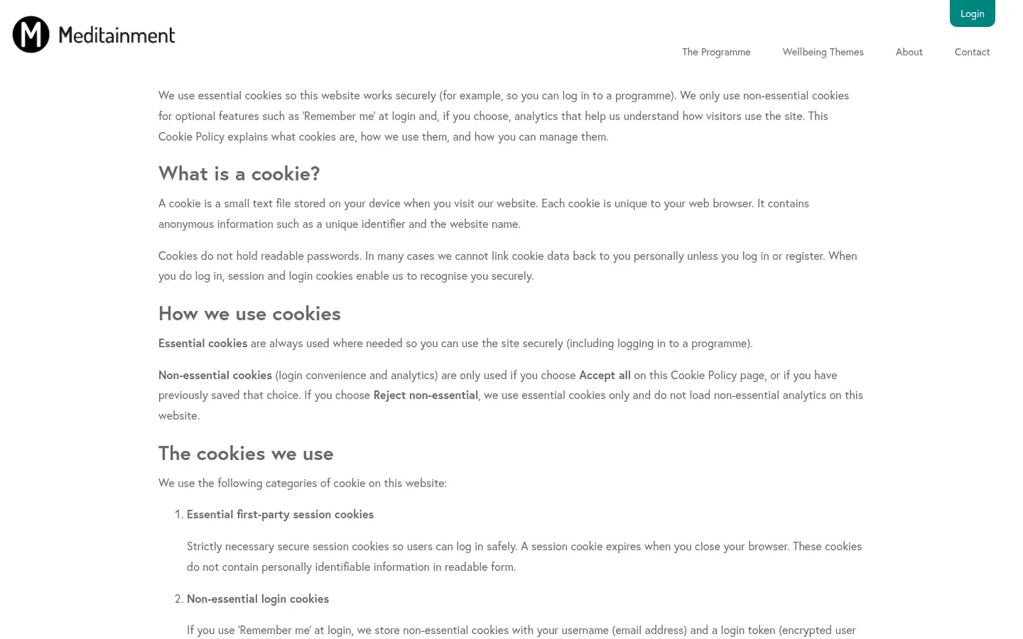 Screenshot of meditainment.com