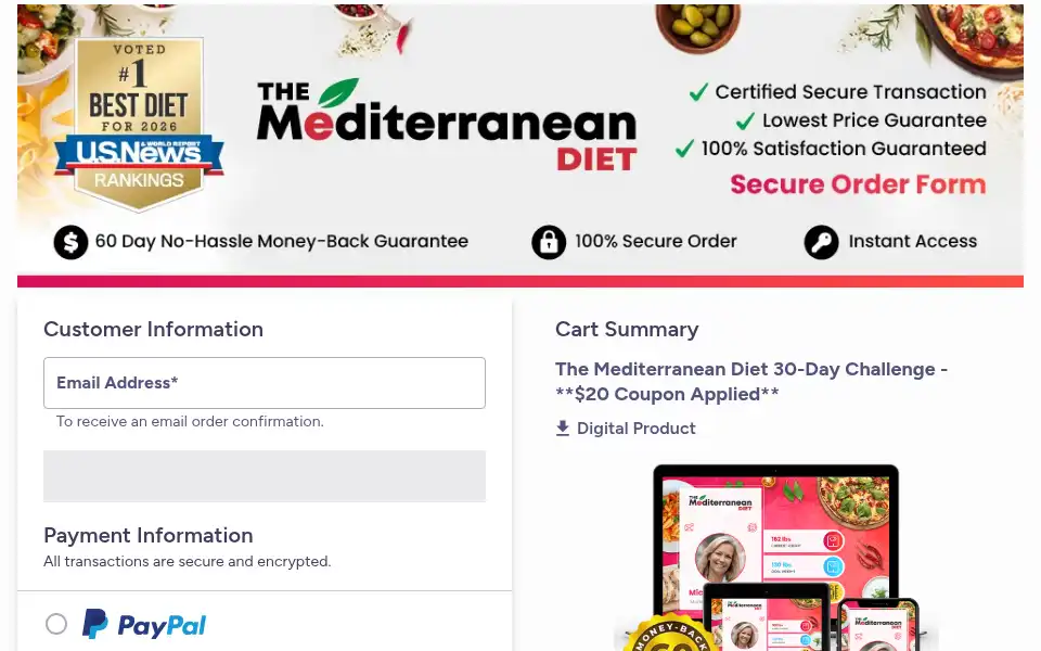 Screenshot of mediterraneanplan.com