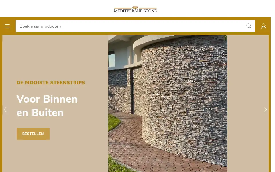 Screenshot of mediterranestone.nl
