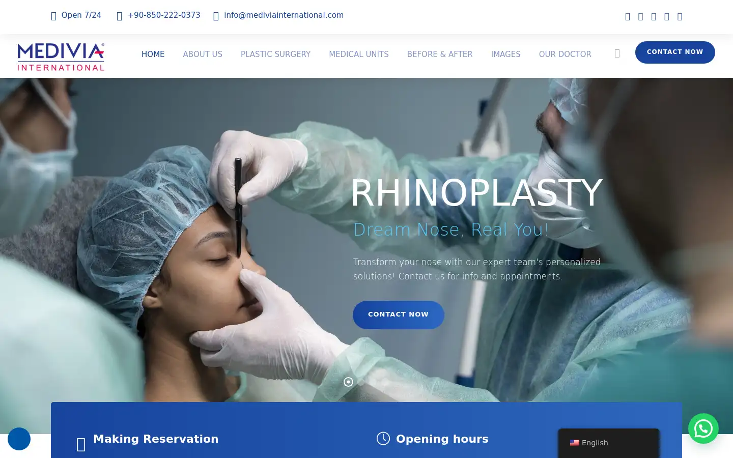 Screenshot of mediviainternational.com