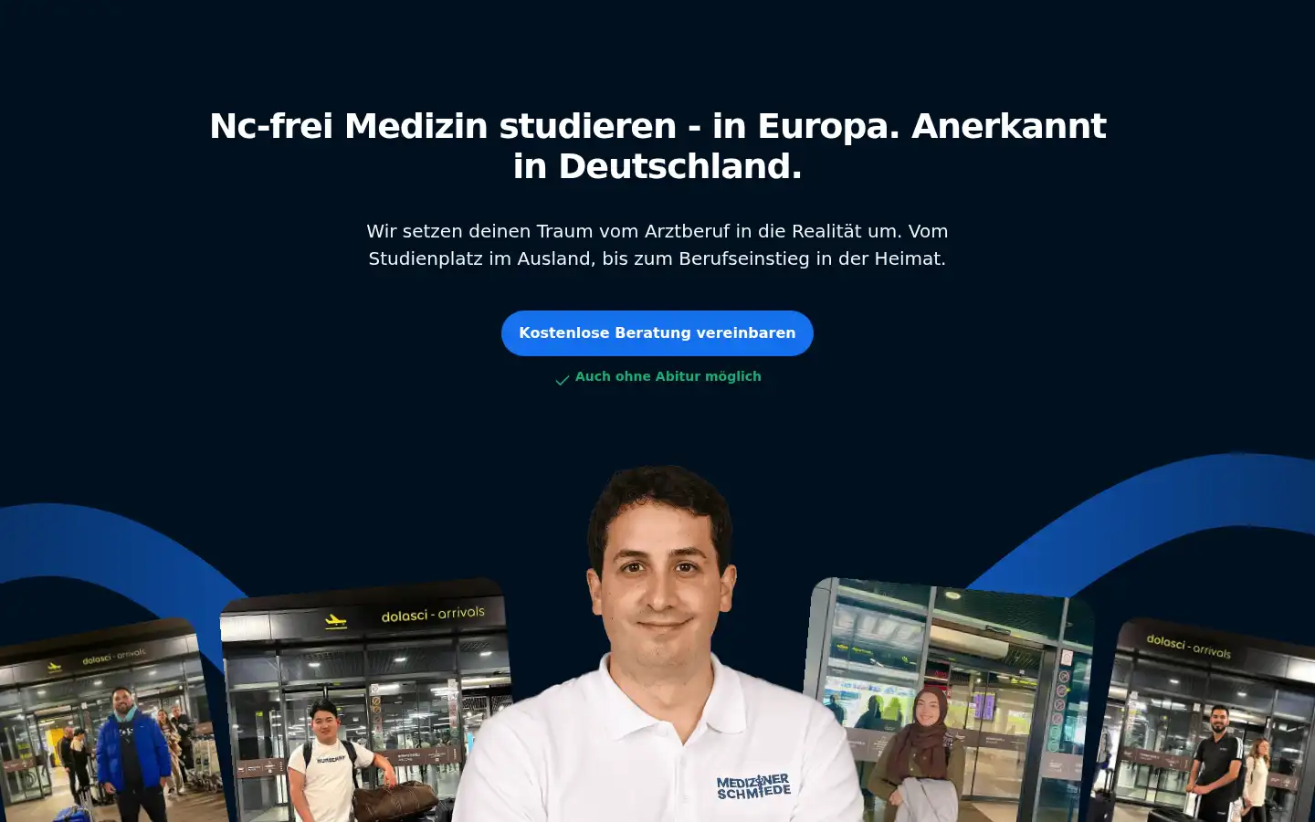 Screenshot of medizinerschmiede.de