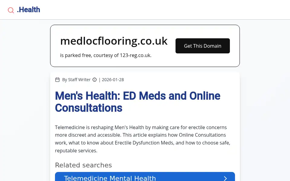 Screenshot of medlocflooring.co.uk