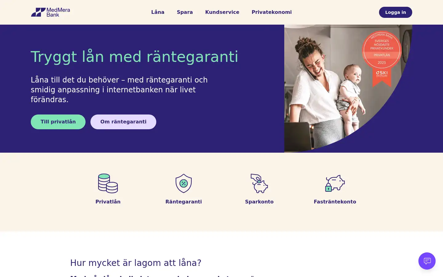Screenshot of medmerabank.se
