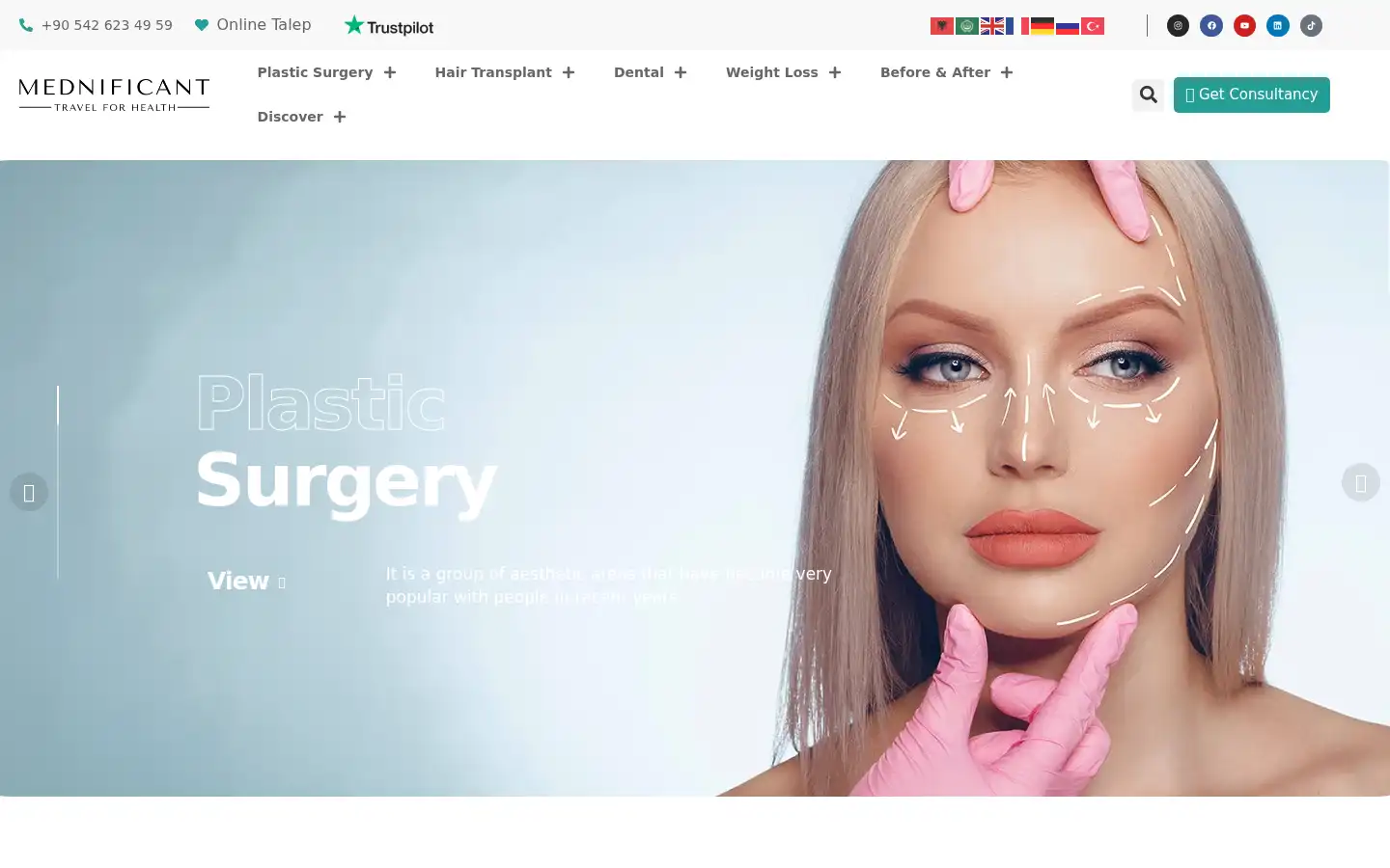 Screenshot of mednificant.com