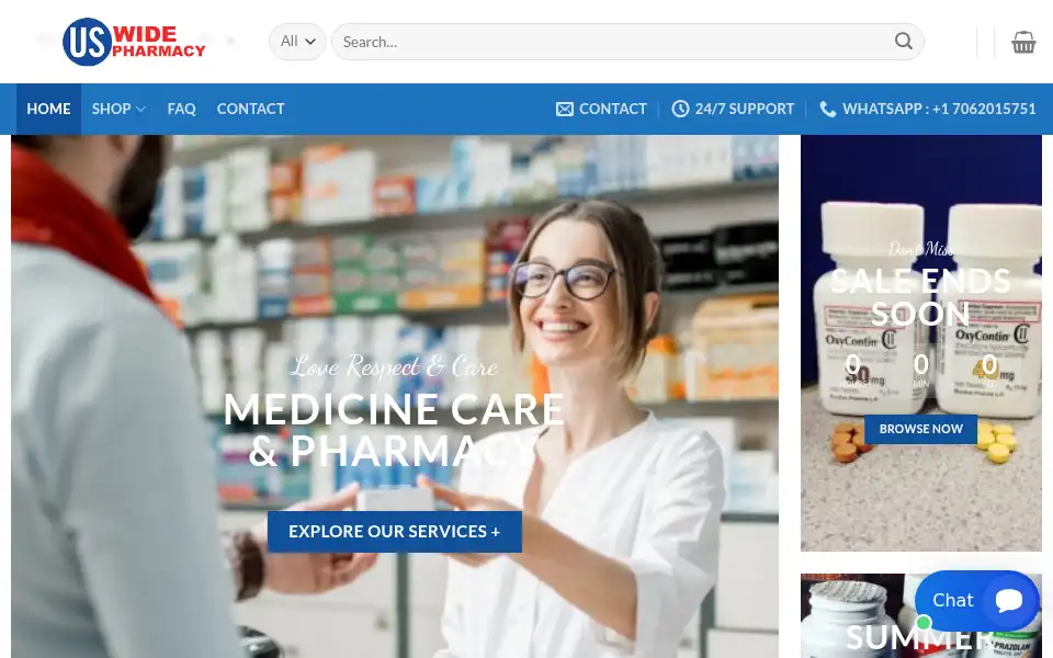 Screenshot of medocstore.com