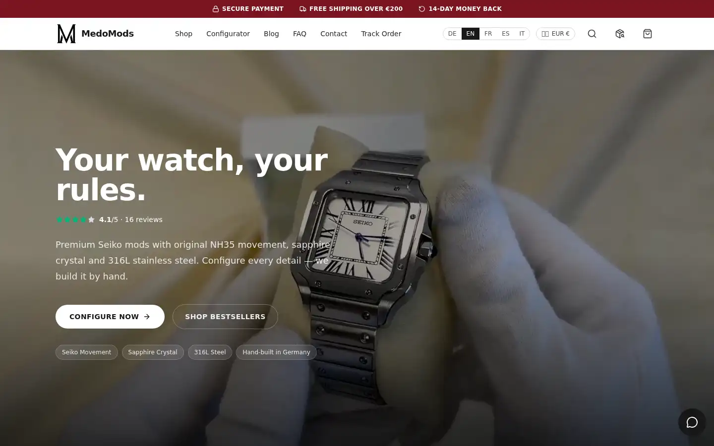 Screenshot of medomods.com