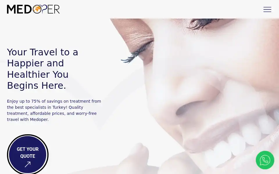 Screenshot of medoper.com