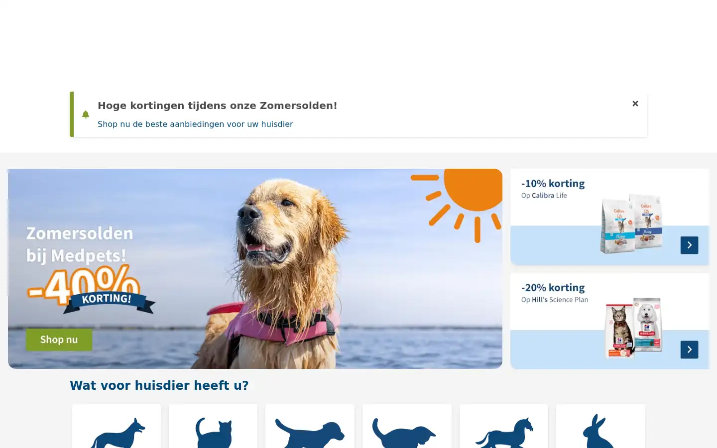 Screenshot of medpets.be
