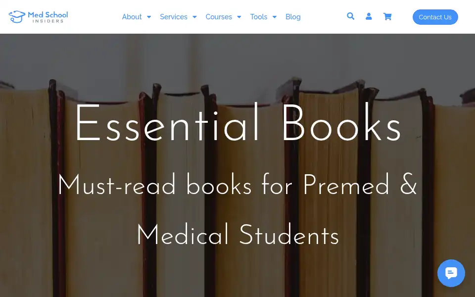 Screenshot of medschoolinsiders.com