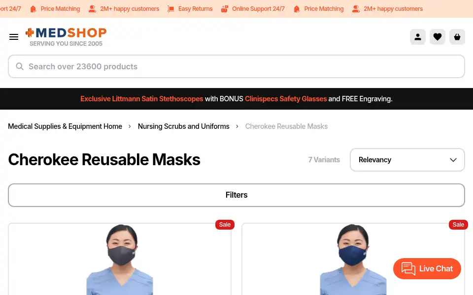 Screenshot of medshop.com.au