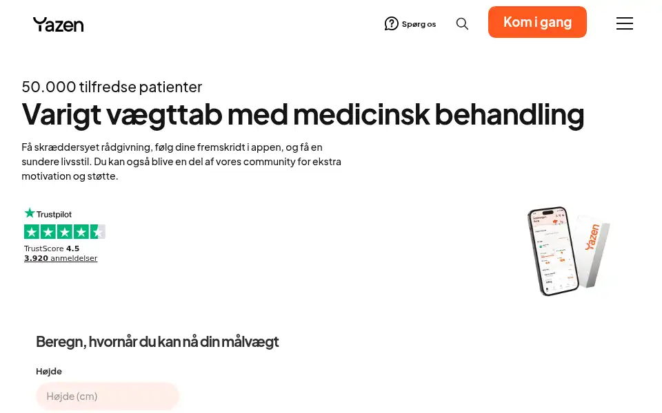 Screenshot of medstart.dk