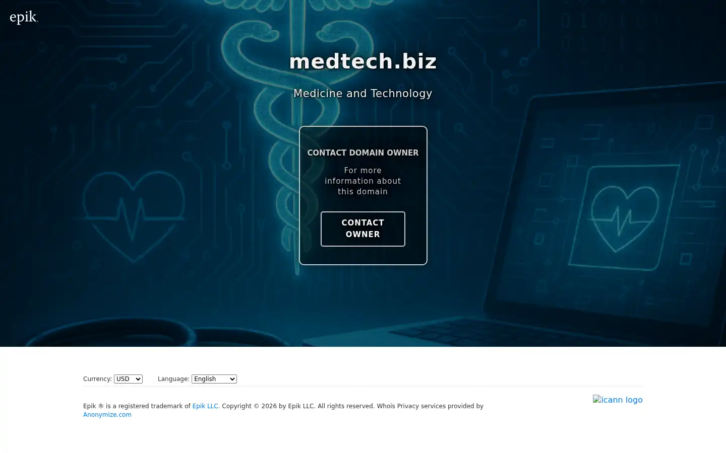 Screenshot of medtech.biz