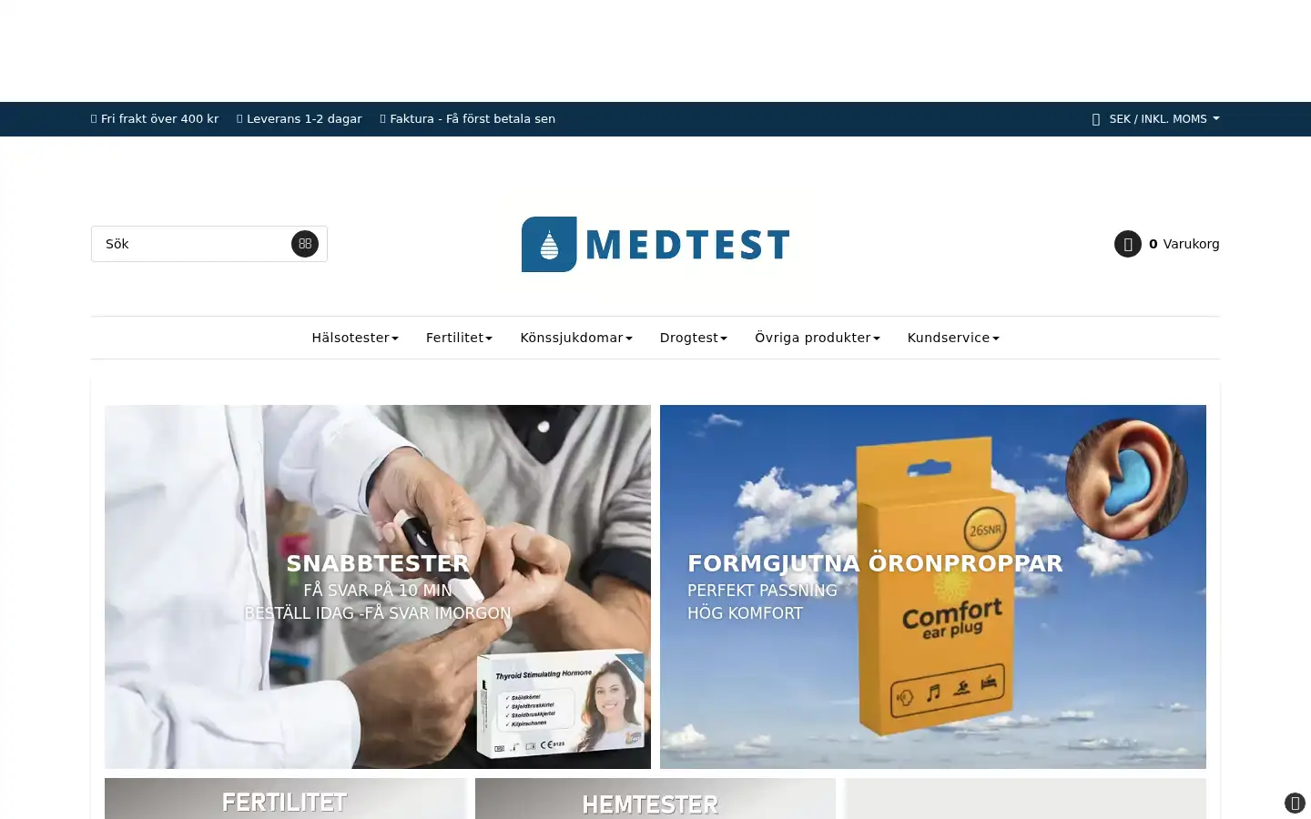 Screenshot of medtest.shop