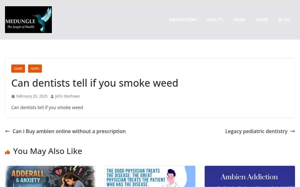 Screenshot of medungle.com