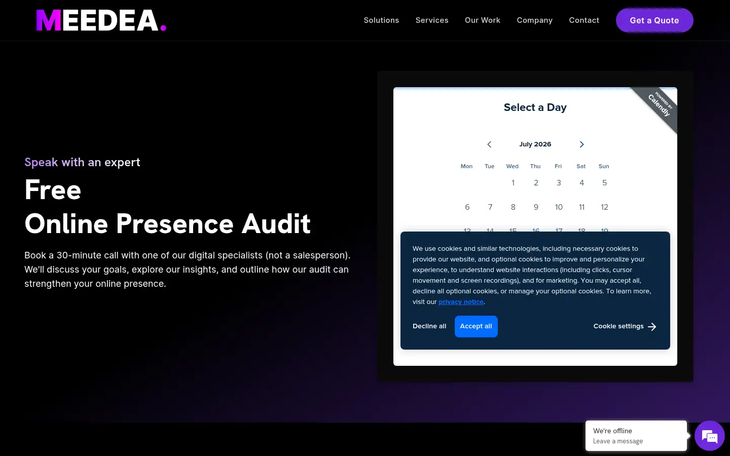 Screenshot of meedea.com