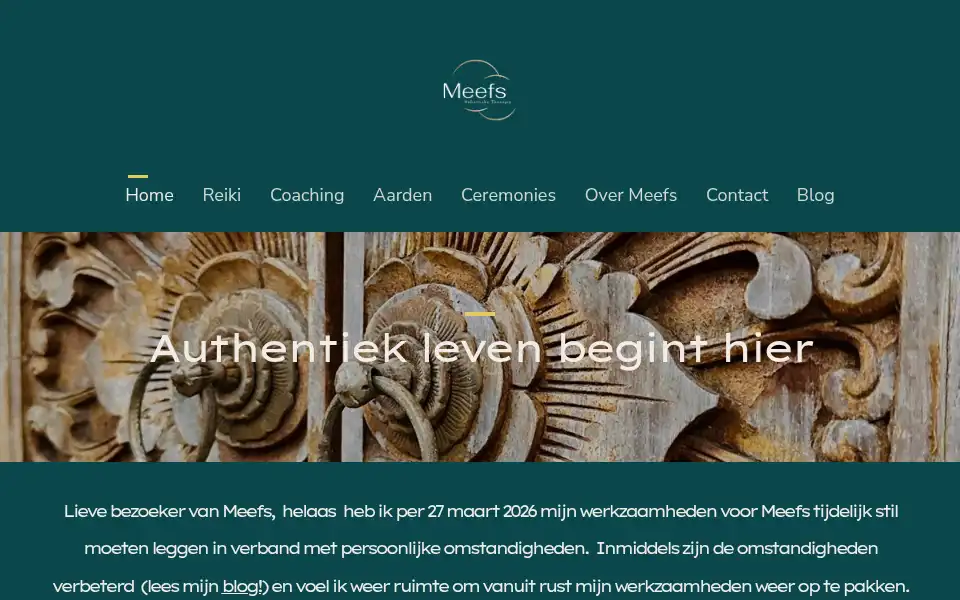 Screenshot of meefs.nl