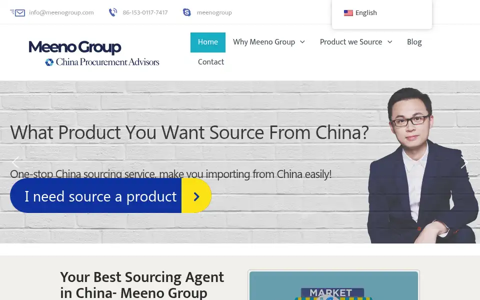 Screenshot of meenogroup.com