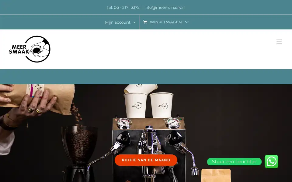 Screenshot of meer-smaak.nl