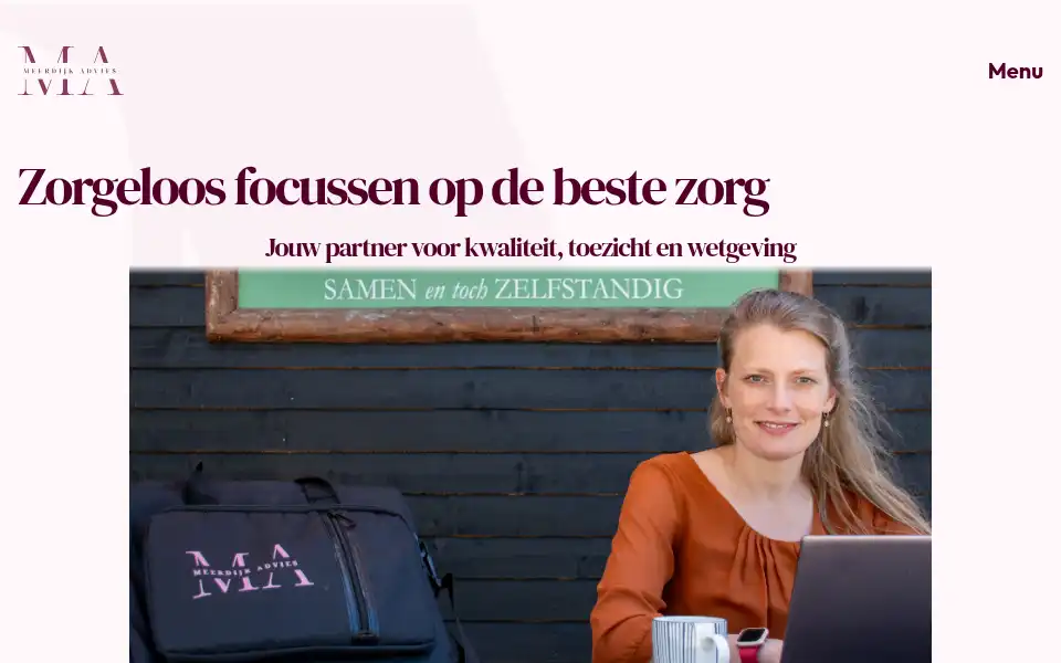 Screenshot of meerdijkadvies.nl