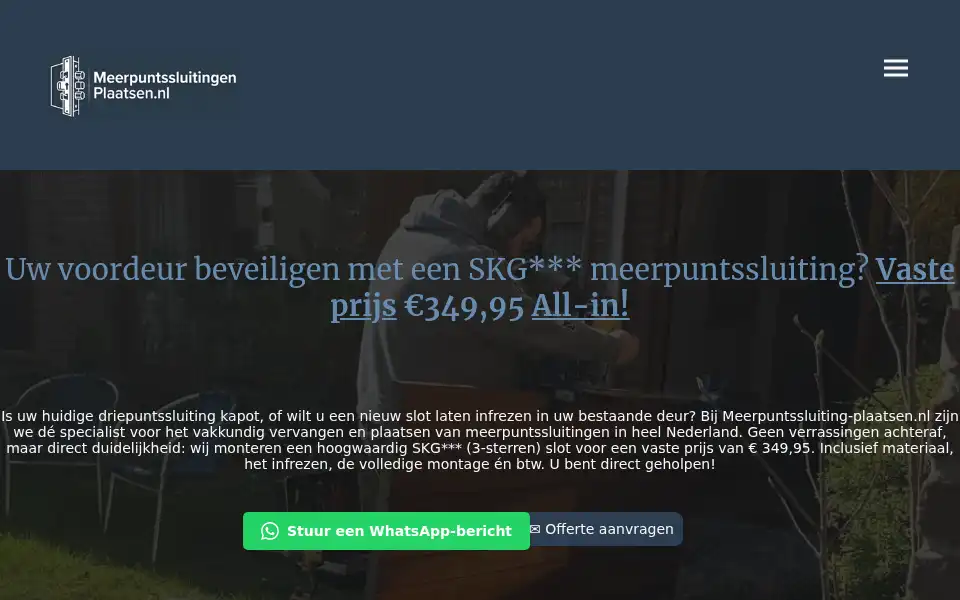 Screenshot of meerpuntssluiting-plaatsen.nl