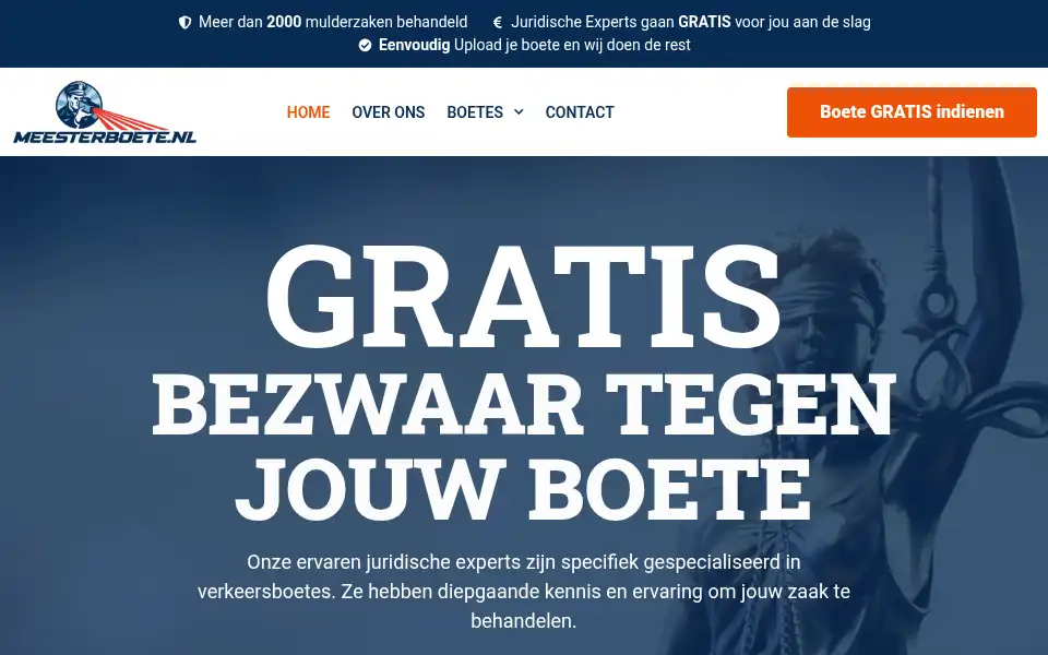Screenshot of meesterboete.nl