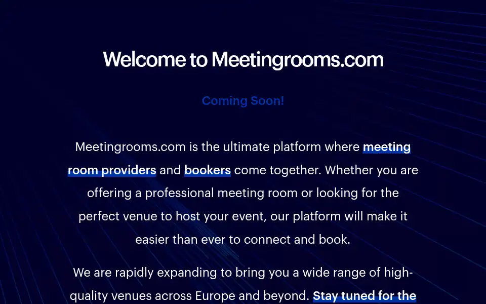 Screenshot of meetingrooms.com